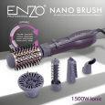 Enzo EN-4136 High Quality 5 in 1 Multi-Function Hair Brush Blow Dryer One Step Hair Dryer and Volumizer Hot Air Brush Blow Dryer