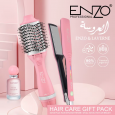Enzo EN-511 New Electric Straightener Curler One Step Hot Air Hair Blow Dryer Brush 3 in 1 Multi Styler Curling Iron Comb Set