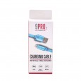 9Pro Charging Cable USB To IPhone 1M-Blue