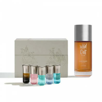 WILD COLT BAKHUR BY ASSAF مجموعة عساف وايلد كولت بخور (عطر 150مل+5*10مل +5 اكياس