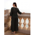 فستان نسائي بأكمام طويلة لون أسود