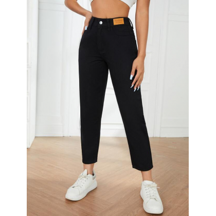 بنطلون جينز ستاتي لون أسود