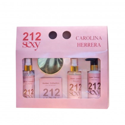 Golden Collections Perfumes For Women 212 Sexy Carolina Herrera Set
