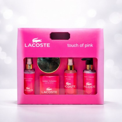 Golden Collections Perfumes For Women Lacoste Touch of Pink Set