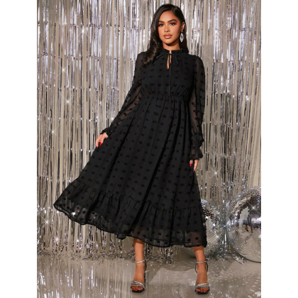 فستان ستاتي  لون اسود