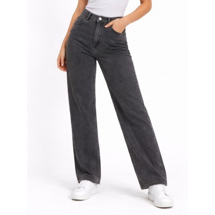 بنطلون جينز نسائي لون اسود