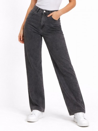 بنطلون جينز ستاتي أسود فاتح