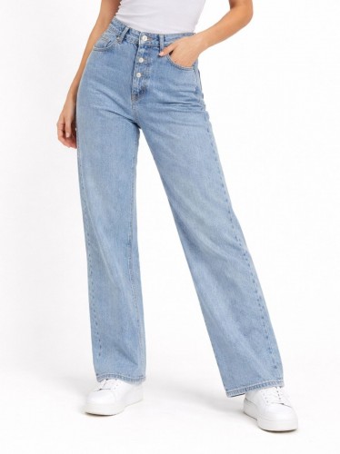 بنطلون جينز ستاتي لون أزرق