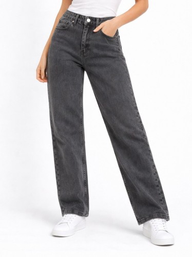 بنطلون ستاتي جينز رمادي غامق