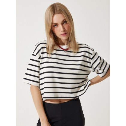 بلوز مخططة ابيض واسود