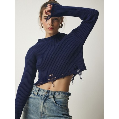 بلوز شتوي كحلي