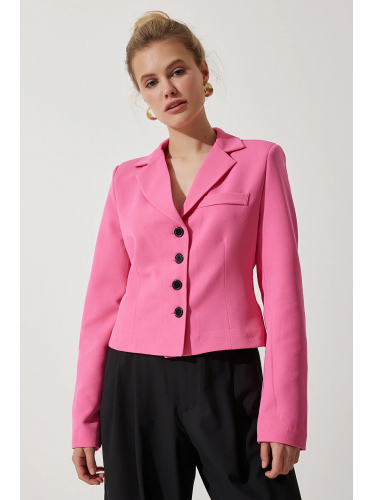 جاكيت رسمي قصير باللون الفوشي