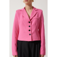 جاكيت رسمي قصير باللون الفوشي