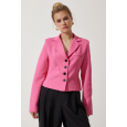 جاكيت رسمي قصير باللون الفوشي