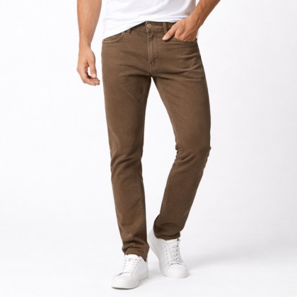 بنطلون كتان رجالي لون رمادي