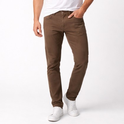 بنطلون كتان رجالي لون بيج