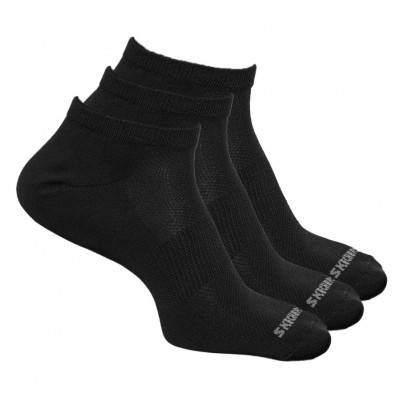 Skechers Mens' Non Terry Low Trio (3 Pair) Socks (41-46)-Black