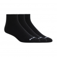 Skechers Mens' 1/4 Trio (3 Pair) Socks (41-46)-Black