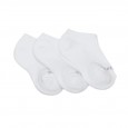 Skechers Kids' Unisex Half Terry No Show (3 Pair) Socks (31-35)-White