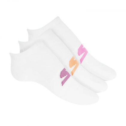 Skechers Womens' Microfibe (3 Pair) Socks (36-41)-White