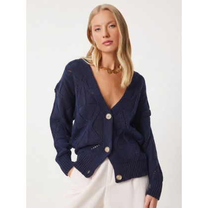 بلوز شتوي صوف كحلي