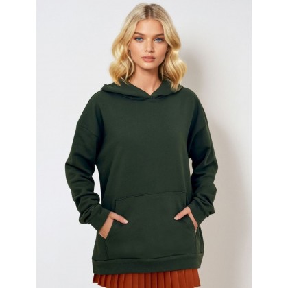 بلوز مع طاقيه باللون الزيتي