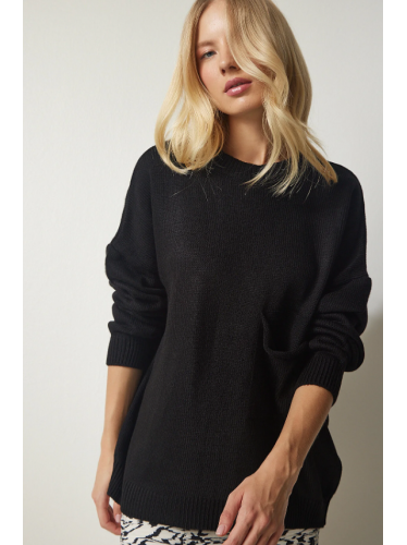 بلوزة ستاتي شتوي لون أسود