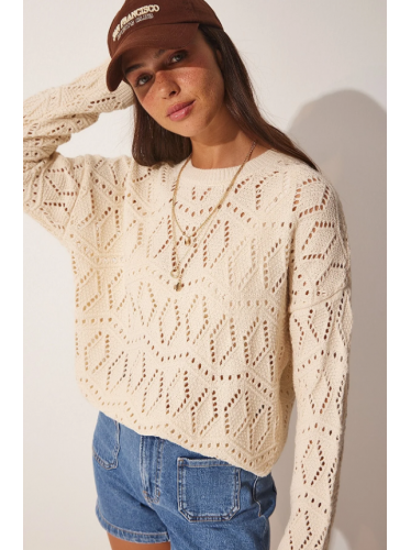 بلوزة ستاتي لون بيج