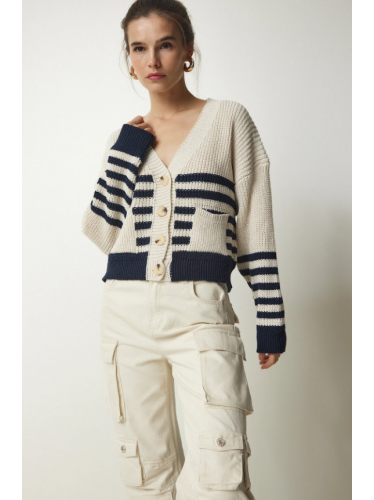 جاكيت ستاتي لون أسود وبيج