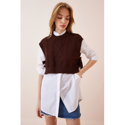 فيست شتوي نسائي لون بني