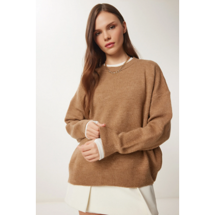 بلوز باللون الكموني شتوي