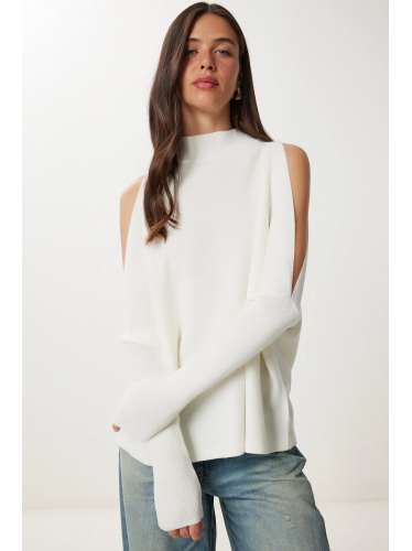 بلوزة ستاتي لون بيج