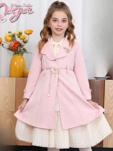 فستان قطعتين لون زهري