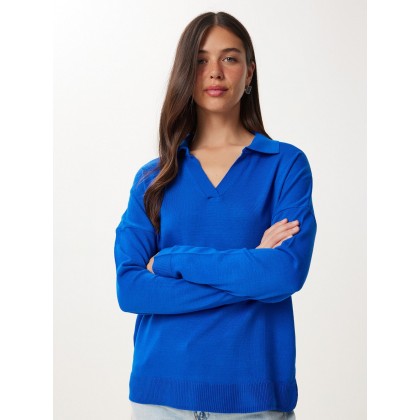 بلوز قبة سبعه باللون الازرق النيلي