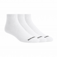 Skechers Mens' ANKLE 1/4 Trio (3 Pair) Socks (41-46)-White