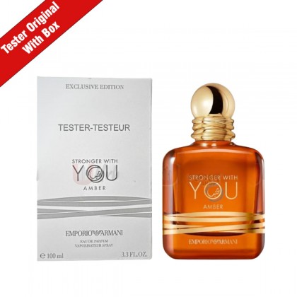 Tester Emporio Armani Unisex Stronger With You Amber EDP For Unisex 100ML