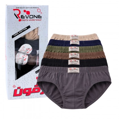 طقم سليب داخلي (6 قطع) للرجال بألوان متعددة