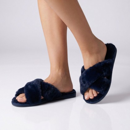 حفاية فرو شتوية بتصميم مفتوح الأصابع للجنسين لون أسود