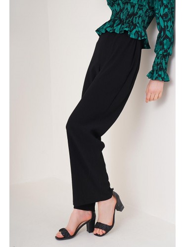 بنطلون ستاتي مع زمه عند الخصر