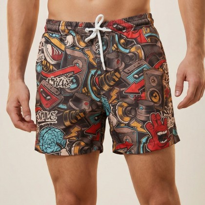 شورت برباط بألوان متعددة للرجال