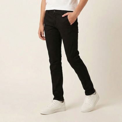 بنطال كتان ولادي لون أسود