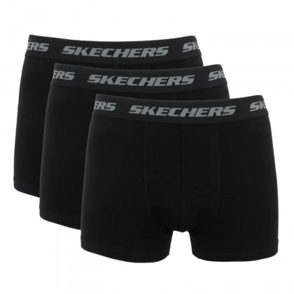 Skechers Mens' S (3 Pack) Boxers- Black