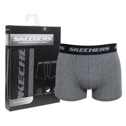Skechers Mens' S (1 Piece) Boxer- Grey