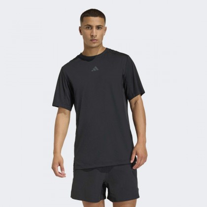 adidas Men's D4T POWER 3 STRIPES T-Shirt - Black
