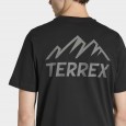adidas Men's TERREX MOUNTAIN GRAPHIC T-SHIRT- Black