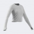 adidas Womens' adi365 Running Essentials Longsleeve Shirt - Grey