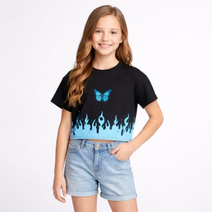 تيشيرت بناتي لون اسود