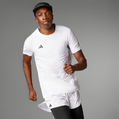 adidas Men's Adizero Essentials Running Tee - White