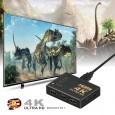 موزع HDMI بدقة 4K ذو 5 منافذ مع جهاز تحكم عن بعد بالأشعة تحت الحمراء لأجهزة HD بدقة 1080 بكسل