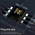 موزع HDMI بدقة 4K ذو 5 منافذ مع جهاز تحكم عن بعد بالأشعة تحت الحمراء لأجهزة HD بدقة 1080 بكسل